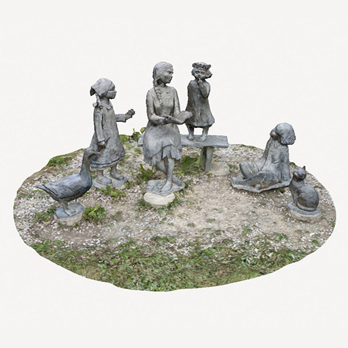 Rzeźby w Parku Błogosławionej Karoliny Kózki w Rzeszowie